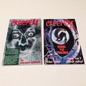 Set of two (2) books by Michael Finklea Creepers and Creepers II. Used in good c